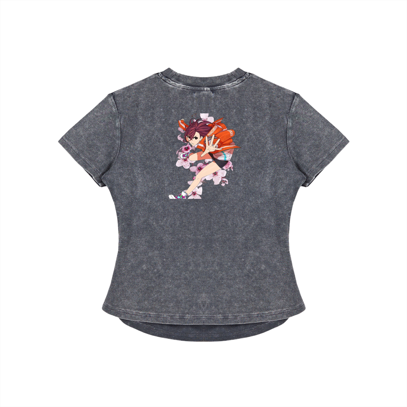Vintage Washed Bodycon Cotton T-Shirt