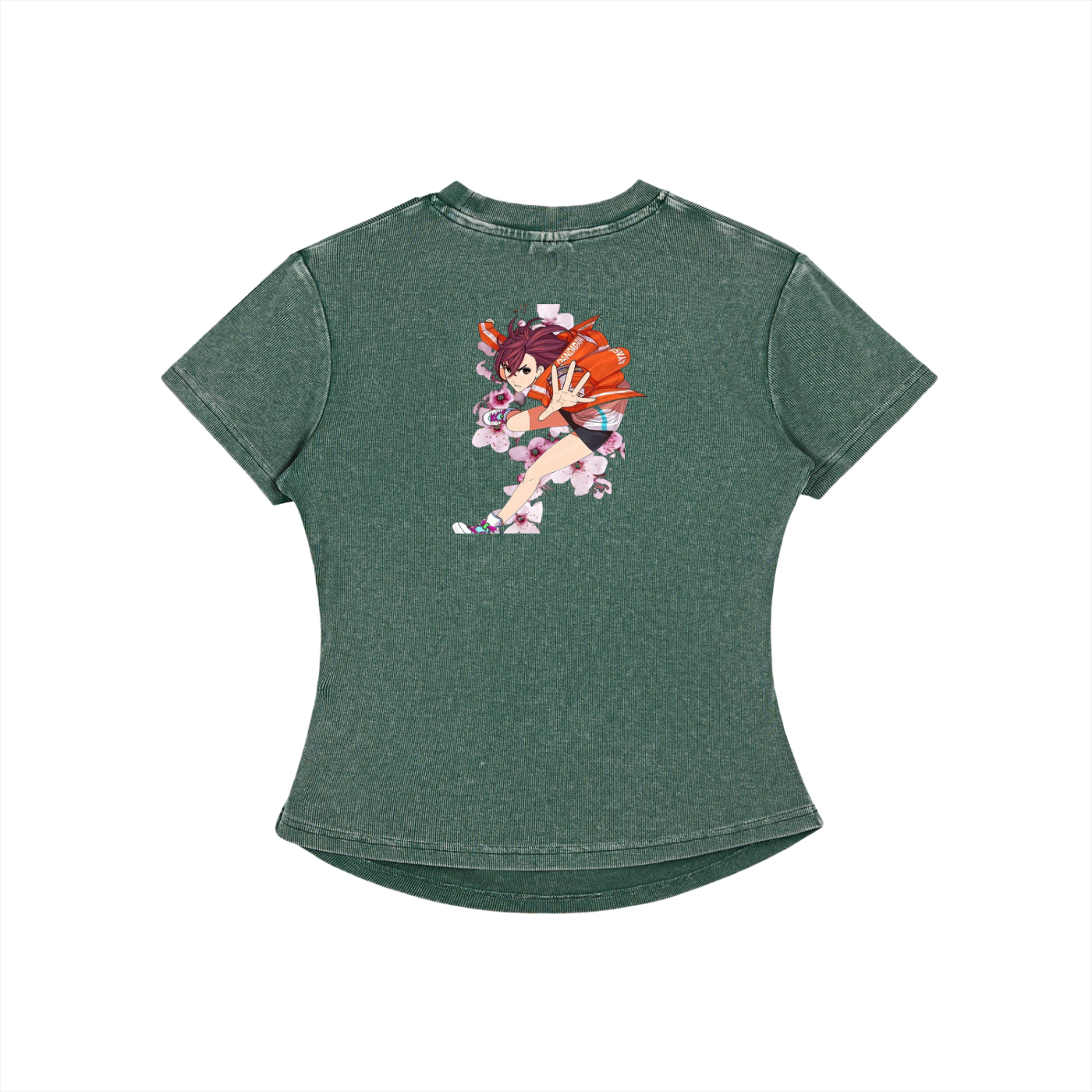 Vintage Washed Bodycon Cotton T-Shirt