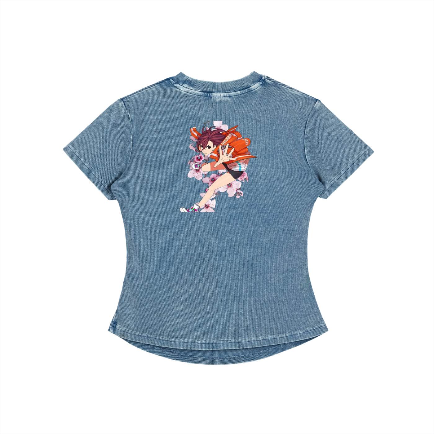 Vintage Washed Bodycon Cotton T-Shirt