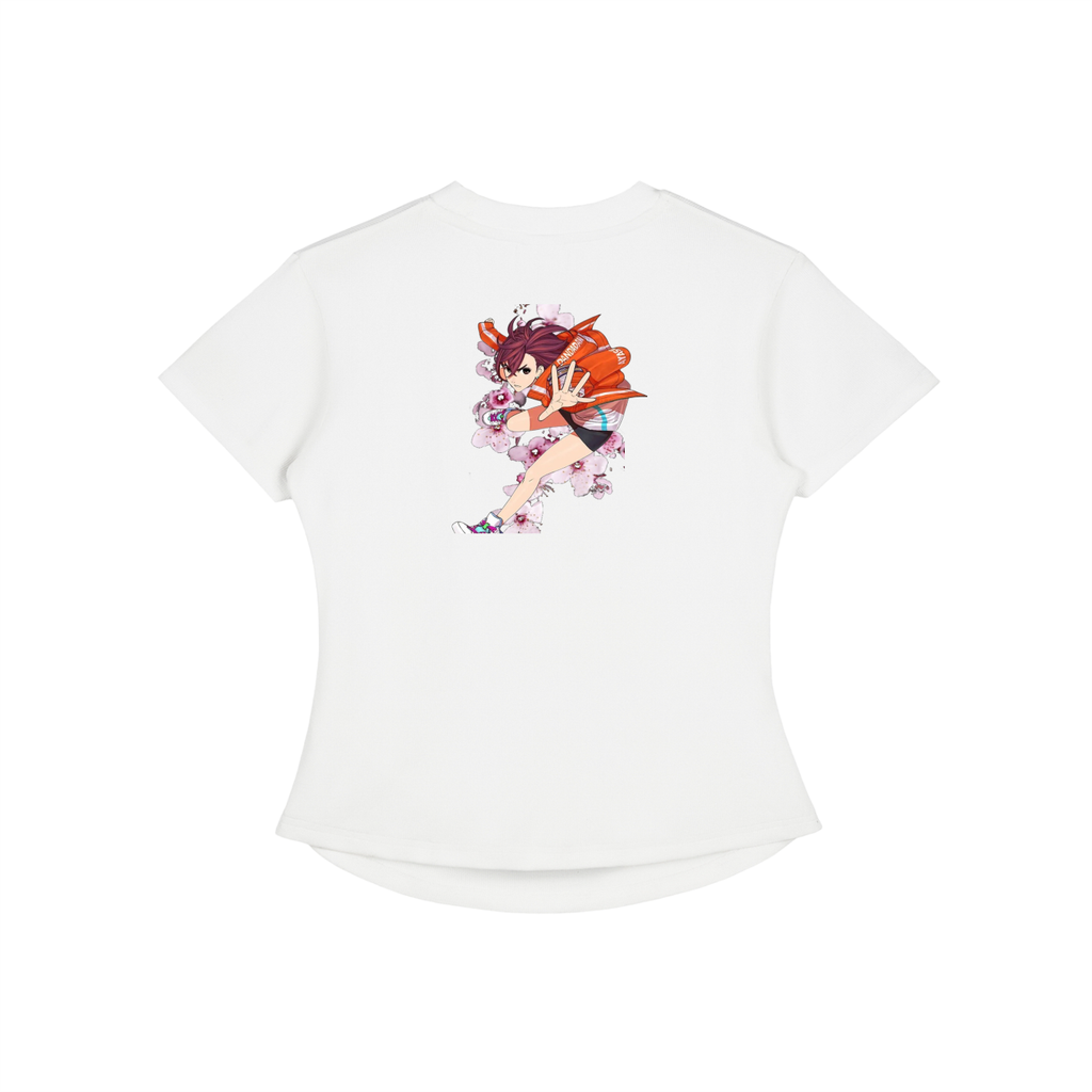 Vintage Washed Bodycon Cotton T-Shirt